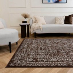 The Rugs Montana Brown Oriental Area Rug And Runner Soft Durable Pet Friendly Easy To Clean Living Room Bedroom 3716Brw - thumbnail 7