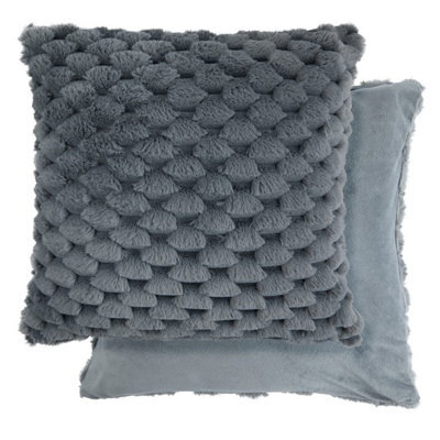 Leah Collection Deluxe Throw In Charcoal - image 1