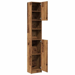 Walplus Bathroom Cabinet Old Wood 32X25.5X190 Cm Engineered Wood - thumbnail 7