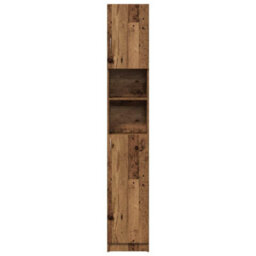 Walplus Bathroom Cabinet Old Wood 32X25.5X190 Cm Engineered Wood - thumbnail 4