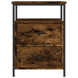 Berkfield Bedside Cabinets 2 Pcs Smoked Oak 44X45X60 Cm Engineered Wood - thumbnail 6