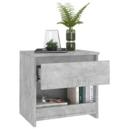 Berkfield Bedside Cabinets 2 Pcs Concrete Grey 40X30X39 Cm Engineered Wood - thumbnail 3