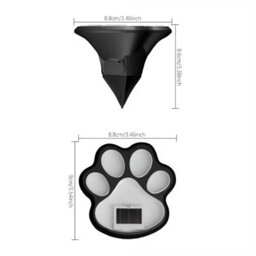 Smart Solar Clear Paw Print Solar-Powered 1Lm Integrated Led Outdoor Stake Light, Pack Of 8 - thumbnail 2