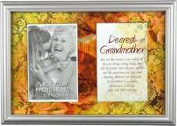 Personal Photo Frame With Stand Memory Picture Print Poem Wall Hanging Message Dearest Grandmother - thumbnail 2