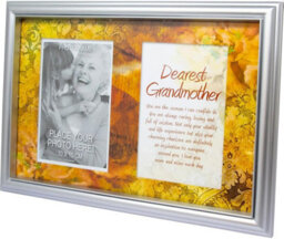 Personal Photo Frame With Stand Memory Picture Print Poem Wall Hanging Message Dearest Grandmother - thumbnail 1