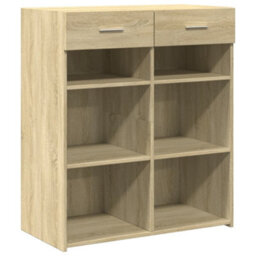 Berkfield Sideboard Sonoma Oak 80X42.5X93 Cm Engineered Wood - thumbnail 2