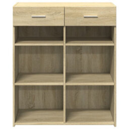 Berkfield Sideboard Sonoma Oak 80X42.5X93 Cm Engineered Wood - thumbnail 4