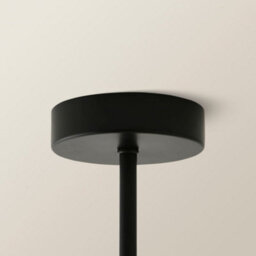 Valuelights Kincaid 3 Arm Matte Black Chandelier Ceiling Light With Tapered Shades - thumbnail 4