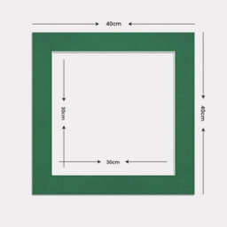 Ak Frames 40X40Cm Emerald Picture Mounts To Fit 30X30Cm Aperture Size - Mount Board Only (No Frame Included) - thumbnail 3
