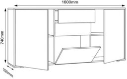 Vcm Chest Of Drawers Sideboard Salia B. 160 Drawer - thumbnail 5