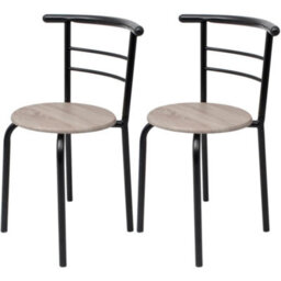 Vidaxl Breakfast Bar Set Mdf Black - thumbnail 5