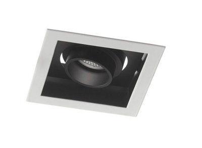 Luminosa Lighting Luminosa Apollo Led Recessed Adjustable Downlight Black 800Lm 4000K 12X12X7.7Cm