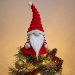 Samuel Alexander 31Cm Red And White Groovikert Gonk Christmas Tree Topper - thumbnail 3