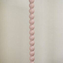 Valuelights Bobbles Rose Pink Bobbin Floor Lamp With Blue Pleated Shade - thumbnail 3