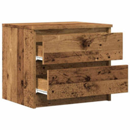 Berkfield Bedside Cabinet Old Wood 50X40X43.5 Cm Engineered Wood - thumbnail 5