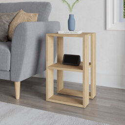 Decortie Lonie Modern Slim Bedside Table Nightstand 34Cm Bedroom Oak H 55Cm - thumbnail 5