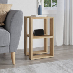 Decortie Lonie Modern Slim Bedside Table Nightstand 34Cm Bedroom Oak H 55Cm - thumbnail 9