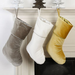 Dibor Gold Knightsbridge Velvet Xmas Gift Decoration Christmas Stocking For Kids - thumbnail 4