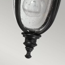 Feiss English Bridle 1 Light Exterior Wall Lantern, Clear Seeded Glass, Ip44 Rated, E27 Socket, 60W Max, Anti Corrosion - thumbnail 5