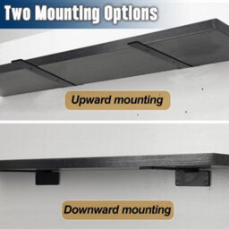 4X Floating Shelf Brackets 15Cm Heavy Duty Metal For Support Wall Hanging - thumbnail 6