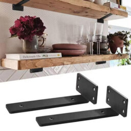 4X Floating Shelf Brackets 15Cm Heavy Duty Metal For Support Wall Hanging - thumbnail 4