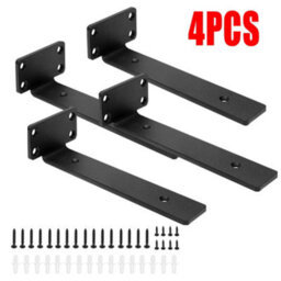 4X Floating Shelf Brackets 15Cm Heavy Duty Metal For Support Wall Hanging - thumbnail 2
