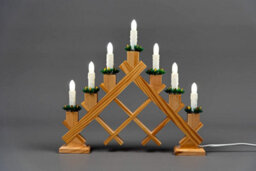 Shatchi Led Candle Flameless Table Top Wooden Holder Engraved Merry Christmas White Battery Operated - thumbnail 3