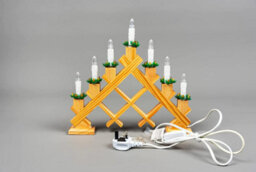 Shatchi Led Candle Flameless Table Top Wooden Holder Engraved Merry Christmas White Battery Operated - thumbnail 7