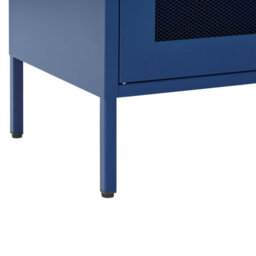 Beliani Navy Blue Metal Office Cabinet 2-Door Locking With Keys, 3 Shelves, W80 X D40 X H102Cm - thumbnail 8