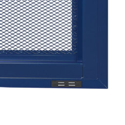 Beliani Navy Blue Metal Office Cabinet 2-Door Locking With Keys, 3 Shelves, W80 X D40 X H102Cm - thumbnail 7