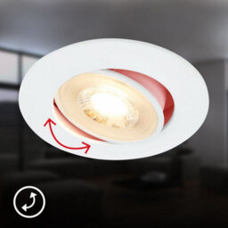 Briloner Set Of 2 Recessed Lights Led Downlights Spotlights Slim Adjustable Warm White 4,8W, 420Lm - thumbnail 6