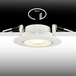 Briloner Set Of 2 Recessed Lights Led Downlights Spotlights Slim Adjustable Warm White 4,8W, 420Lm - thumbnail 4