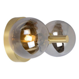 Lucide Tycho Retro Wall Light - 2Xg9 - Matt Gold, Brass - thumbnail 5
