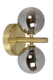 Lucide Tycho Retro Wall Light - 2Xg9 - Matt Gold, Brass - thumbnail 3