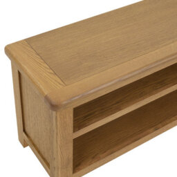The Furniture Market Cotswold Rustic Smoked Oak Small Tv Unit Up To 50 Tv Size - thumbnail 5