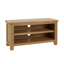 The Furniture Market Cotswold Rustic Smoked Oak Small Tv Unit Up To 50 Tv Size - thumbnail 4