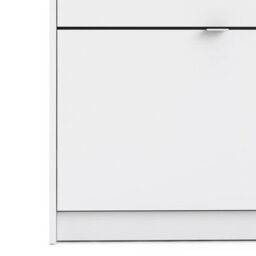 Furniture To Go Shoes Shoe Cabinet  W. 2 Tilting Doors And 2 Layers White - thumbnail 7