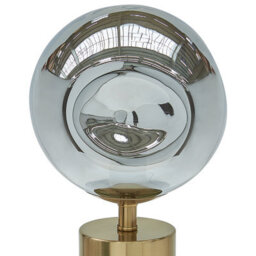 Beliani Brass Table Lamp With Irregular Glass Globe Shade, Modern Glam, 45Cm H - thumbnail 3