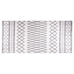 Walplus Rug Washable 80X300 Cm Black And White Anti Slip - thumbnail 1
