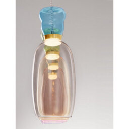 Luminosa Lighting Luminosa Pluma Bar Pendant Ceiling Light Glossy Purple, Yellow, Pink, Light Green, Light Blue, Smokey, Gold Led 20W 1800Lm 3000K - thumbnail 5