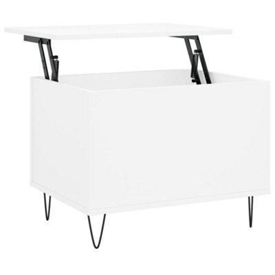 Berkfield Modern Coffee Table White 60X44.5X45 Cm Engineered Wood - image 1