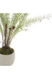 White Potted Boston Fern Realistic Artificial Plant For Decor - thumbnail 2
