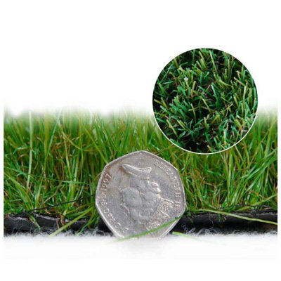 "Cadiz 40mm Outdoor Artificial Grass,, Pet-Friendly Artificial Grass, Plush Fake Grass-3M(9'9"") X 4M(13'1"")-12M²" - image 1