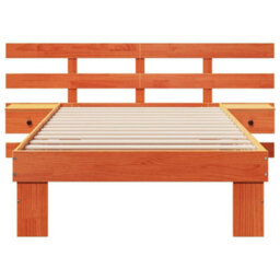 Berkfield Modern With Headboard Wax Brown 80 X 200 Cm Solid Pine Wood - thumbnail 5