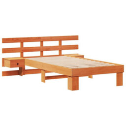 Berkfield Modern With Headboard Wax Brown 80 X 200 Cm Solid Pine Wood - thumbnail 1