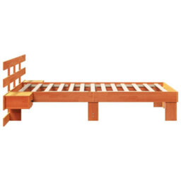 Berkfield Modern With Headboard Wax Brown 80 X 200 Cm Solid Pine Wood - thumbnail 6