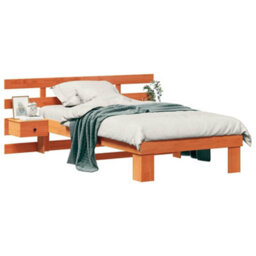 Berkfield Modern With Headboard Wax Brown 80 X 200 Cm Solid Pine Wood - thumbnail 3