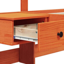 Berkfield Modern With Headboard Wax Brown 80 X 200 Cm Solid Pine Wood - thumbnail 9