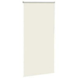 Berkfield Roller Blind Blackout Off White 80X175 Cm Fabric Width 75.7 Cm Polyester - thumbnail 3