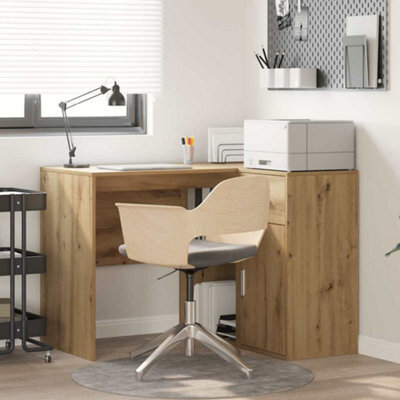Berkfield Corner Desk Artisan Oak 102X88X75 Cm Engineered Wood - image 1